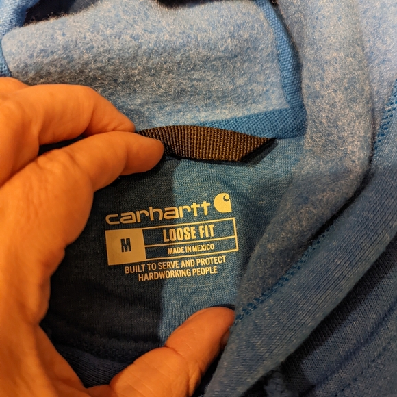 Carhartt Blue Men's Hoodie - Picture 3 of 7